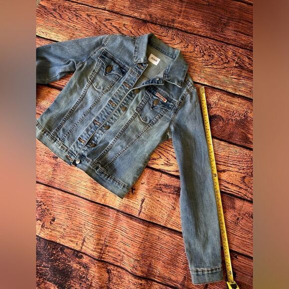 Hudson Girls Light Wash Long Sleeve Jean Jacket Size XL - Picture 9 of 10